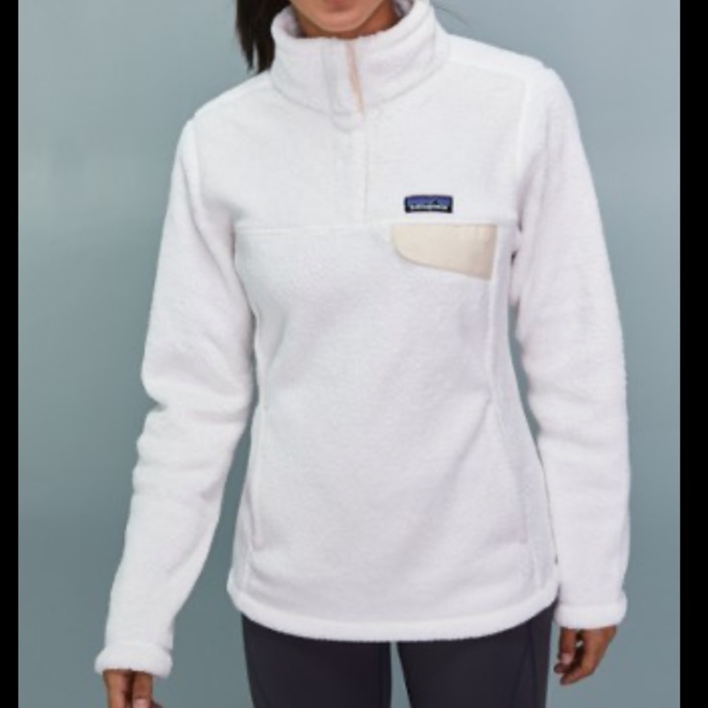 Patagonia White fleece pull over